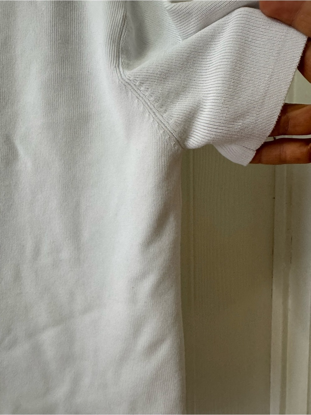 Lisa International White Short-Sleeve Tee with Purple & Green Embroidery - Picture 9 of 13